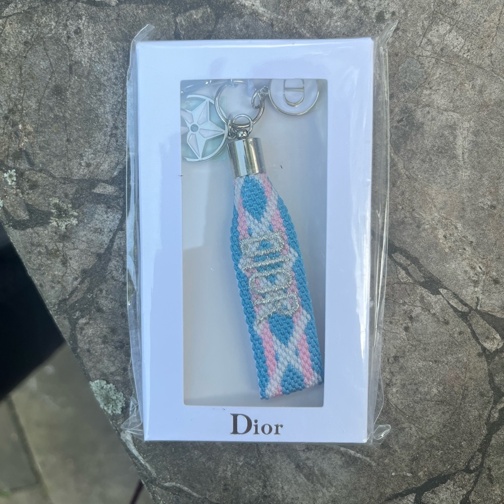 Dior Blue and Pink Key Holder